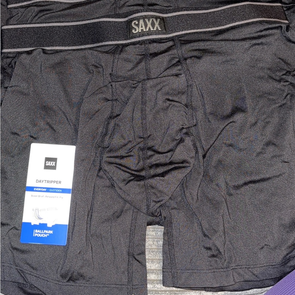 Saxx Black Boxer Briefs Performance Fit